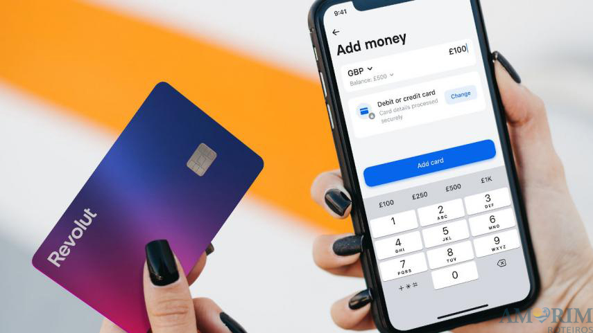 Cartão da Revolut e App de Controle Financeiro