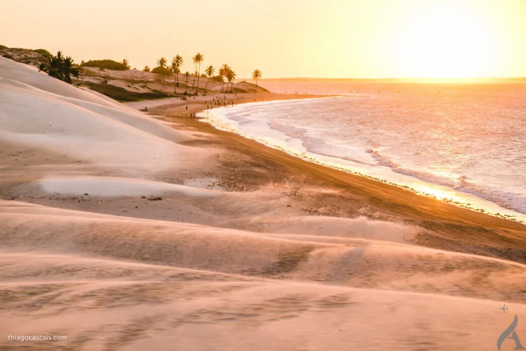 Vista panorâmica da Praia Boca do Poço, um paraíso sereno no Ceará, Brasil