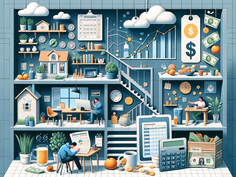 Ilustração detalhada de como economizar no dia a dia com planejamento financeiro e dicas práticas