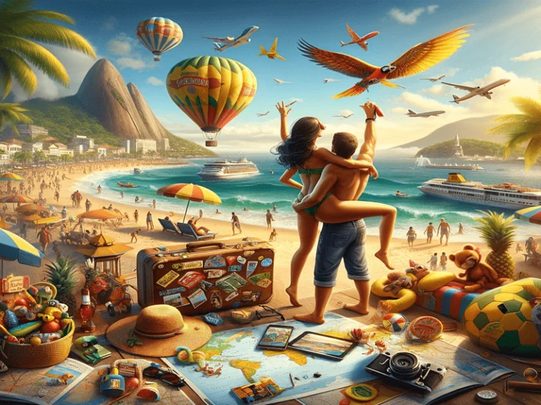 Família em praia tropical, desfrutando dos frutos de economizar no dia a dia para viagens